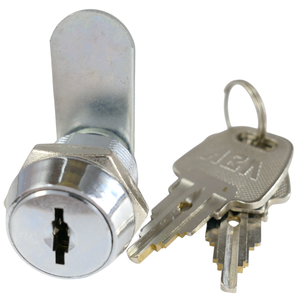Serrure de placard de qualité supérieure ANSI Grade 2, en alliage de zinc, finition chrome brillant, avec 2 clés, pour application intérieure sur placard. - Product Image 6