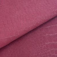 Tissu en cuir PU souple haut de gamme sans PFAS, texture classique premium, pour veste en cuir, extensible dans les deux sens, finition tricotée