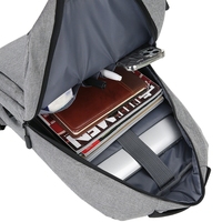Sac à dos de voyage en polyester pour homme avec logo personnalisé, haute qualité, design tendance, pour étudiants, avec port USB - Vente flash