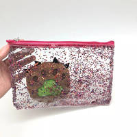 Nouvelle trousse de maquillage en PVC à paillettes de style avec fermeture à glissière Sacs cosmétiques de voyage de grande capacité Marque privée