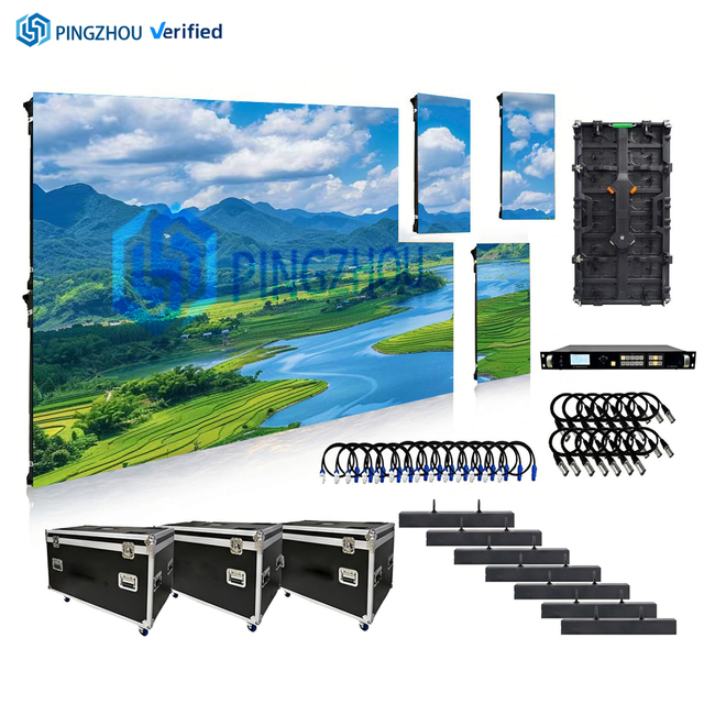 Concert Stage Rental LED Display Video Wall P3.91 Outdoor IP65Waterproof 500x500mm Screen Live Show Event Festival HD Panel