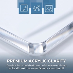 Tableau magnétique en acrylique réutilisable à écriture fluide, étanche et effaçable à sec, idéal pour l'agenda familial – Fournisseur direct usine - Product Image 3