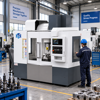 Centre d'usinage vertical CNC HS855 HS1160 HS1270 HS1380, fraiseuse haute vitesse pour pièces métalliques de précision