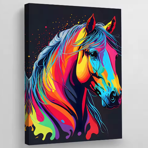 Tableaux imprimés sur toile d'animaux graffiti Lion Éléphant, <span class=keywords><strong>Art</strong></span> <span class=keywords><strong>Pop</strong></span>, pour salon - Product Image 3
