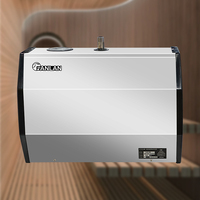 Generator Uap Sauna Listrik Komersial FANLAN Modern Panel Kontrol Digital Stainless Steel Pembuangan Otomatis Apartemen Villa