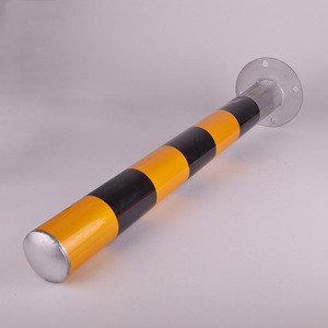 Bolardo de Advertencia Vial Luxi Galvanizado de Poste Fijo de 76 mm de Diámetro, Clasificación de Impacto M50, con Película Reflectante para Barreras de Tráfico - Product Image 2