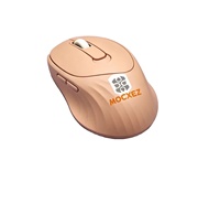 Souris ergonomique sans fil OEM/ODM avec rétroéclairage LED, orange clair, pour droitier, avec charge Type-C, pour bureau et domicile, en stock