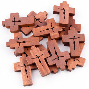 <span class=keywords><strong>DIY</strong></span> 가톨릭 목제 십자가 펜던트 비즈 목걸이 팔찌 부자재 - Product Image 2