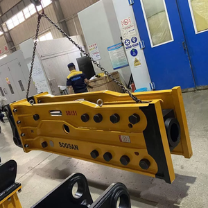 Brise-roche hydraulique SOOSAN SB151, type ouvert, burin de 175 mm, pour excavatrice de 40 à 55 tonnes, pour démolition de carrière. - Product Image 1