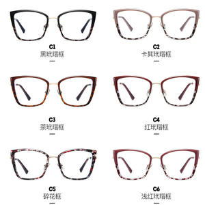 87258 Montures de lunettes anti-lumière bleue Tr90, monture carrée complète, lunettes unisexes avec charnières métalliques élastiques pour un usage quotidien - Product Image 4