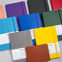 Carnet A5 à grille de points avec bande élastique, journal professionnel minimaliste pour les réunions de bureau et le journal quotidien
