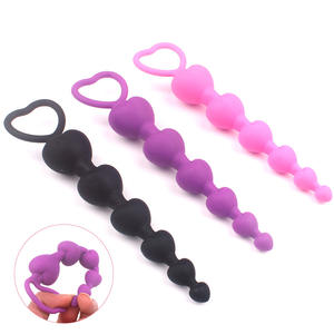 Vendita calda raju silicone anale plug anale perline per gli uomini e le donne masturbarsi anale anale plug plug perline <span class=keywords><strong>afrodisia</strong></span> sex toy sex toy - Product Image 1