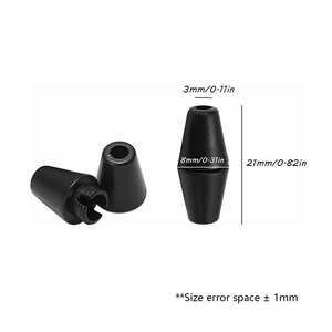 플라스틱 끈 안전 버클, 끈 목걸이 팔찌용 코드 버클 로프 부착 버클 - Product Image 2