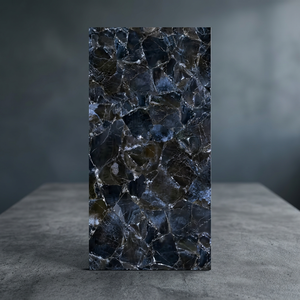 Blue Ice Cube Marble Porcelain Tiles 600x1200mm High Gloss Luxury Floor <b>Wall</b> Slab Tiles - Product Image 2