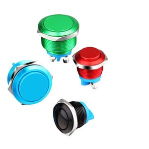 Mini-interrupteur à bouton-poussoir super compact en acier inoxydable, étanche IP65, anti-vandalisme, 16 mm, avec anneau LED lumineux - Product Image 5