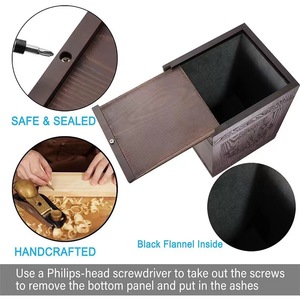 Solid Wood Eco-friendly Customizable Luxury <strong>Casket</strong> <strong>for</strong> Pet's <strong>Ashes</strong> Desktop Commemorative Box Funeral Supplies <strong>for</strong> Pet's Memorial - Product Image 6