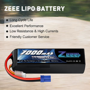 Zeee — batterie Lipo 14.8V, 7000mAh, 4S, 100c, avec boîtier souple, avec connecteur EC5, pour <span class=keywords><strong>Traxxas</strong></span> x-maxx, RC, camion et voiture - Product Image 2