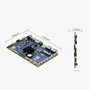 Motherboard berbasis lengan dengan 1 * RJ45 Eth 1 * wifi/BT 1 * GPS 1 * mini-pcie (modul 4g) dc 12v 1 * I2C 1 * slot SIM