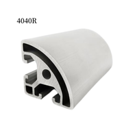 4040 tuyau carré en aluminium anodisé blanc argenté CNC profilés d'extrusion d'aluminium industriel T5 trempe fabricant coupe d'approvisionnement
