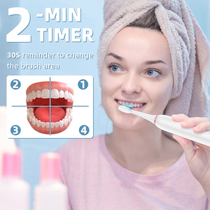 Spazzolino da <span class=keywords><strong>denti</strong></span> elettrico intelligente sbiancante impermeabile da viaggio morbido per adulti automatico all'ingrosso spazzolino elettrico sonico ricaricabile - Product Image 2