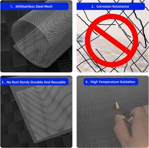 ファインワイヤーメッシュシート20メッシュエアベントメッシュ齧歯動物ネットエアベント、キッチン、庭、窓、ドア、フィルター - Product Image 3