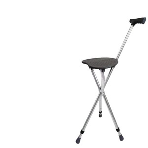 Folding Cane <b>Stool</b> <b>Adjustable</b> <b>Height</b> 52 54 56cm Lightweight Portable Non Slip Seat For Elderly Support Chair - Product Image 3