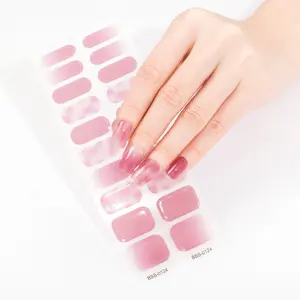 AMDMG autocollant pour ongles en gel uv semi-durci longue durée autocollant coréen pour ongles en gel semi-durci autocollant pour ongles en gel semi-durci avec lampe