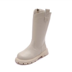 Chaussures pour filles, bottes longues pour enfants, nouvelles bottes hautes pour bébé fille, automne et hiver, avec doublure en polaire - Product Image 5