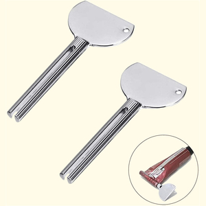 Rodillo de acero inoxidable para tubos de pasta de dientes, herramienta exprimidora de tubos metálicos, extractor de pasta de dientes para pintura, crema cosmética, tinte para el cabello, baño - Product Image 6