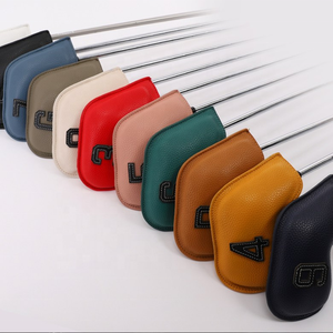 Fundas para Palos de Golf de Hierro, Juego de 10 Piezas, Fundas de Cuero PU Coloridas con Borde Impreso - Product Image 2