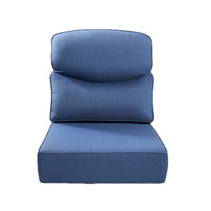 Cojín Personalizado para Silla de Exterior, Azul Marino, Esponja, Respaldo y Asiento, Resistente al Agua, Rectangular, para Sofá Individual, Muebles de Patio - Product Image 5