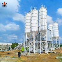 Silo per Cemento, Sabbia e Calcestruzzo Verticale a Basso Prezzo, Capacità da 30 a 1000 Tonnellate, con Fissaggio a Vite