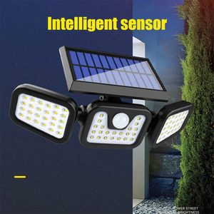 <span class=keywords><strong>Sensor</strong></span> PIR 74 <span class=keywords><strong>LED</strong></span> al aire libre impermeable IP65 <span class=keywords><strong>LED</strong></span> solar jardín luces al aire libre a prueba de agua - Product Image 3