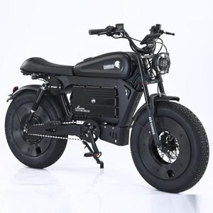 <span class=keywords><strong>Bicicleta</strong></span> Eléctrica HCBK-SS10 de 20 Pulgadas con Rueda Ancha Black Warrior de Suspensión Completa, 3000W para EE. UU. / 250W para la UE - Product Image 5