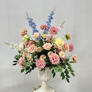 Boule de fleurs artificielles en soie rose FC167 pour centre de table de mariage, décoration d'événements, cérémonies et arrangements floraux - Product Image 5