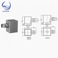 Accéléromètre triaxial IEPE série B SSR, isolé sur le terrain, IP68, en titane, montage M5, 1/4-28, bande passante 8000 Hz pour tests de précision
