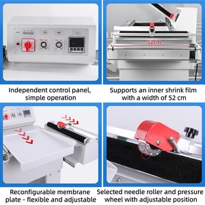 FM-5540 Semi-Auto Heat <b>Shrink</b> Wrapper Ideal for Tea Boxes, Books, Cans, Shoe Boxes and Food Packaging - Product Image 4