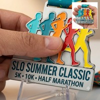 Médailles de sport personnalisées en alliage de zinc pour demi-marathon, gravure laser 3D, finition polie, logo personnalisé, durables, événements Shibo