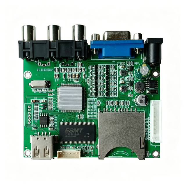 MP4 Video Playback Image Decoding Board AV Composite Analog Video VGA Output MP3 Audio Module Video Player Module for Kids' Play