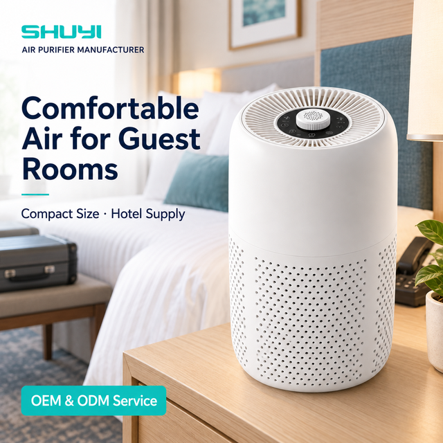 Export Grade P60 Desktop Air Purifier 5W Energy Saving HEPA System for Pet Home Use, US Warehouse Fast Ship, ETL EPA CARB CE