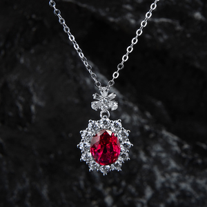 Set di Anello e Collana Luxy all'Ingrosso, Zirconia 5A, Argento 925, Gioielli Raffinati, Set Regalo di Natale per Donne - Product Image 2