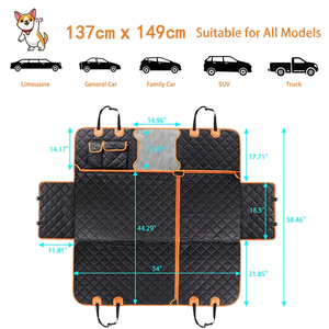 Funda Impermeable para Asiento de <span class=keywords><strong>Coche</strong></span> para <span class=keywords><strong>Perros</strong></span>, Alfombrilla Oxford Antideslizante para Asiento de <span class=keywords><strong>Coche</strong></span> para Mascotas, <span class=keywords><strong>Protector</strong></span> de Asiento de <span class=keywords><strong>Coche</strong></span> Negro Sólido para <span class=keywords><strong>Perros</strong></span> y Gatos, Lavable - Product Image 4