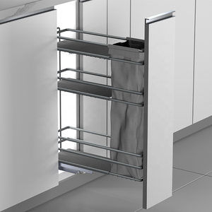Panier à pain coulissant en fil métallique à 3 niveaux, couleur noire, accessoires d'organisation pour armoire de cuisine 02.2A.RWD20731.904, fournisseur chinois - Product Image 4