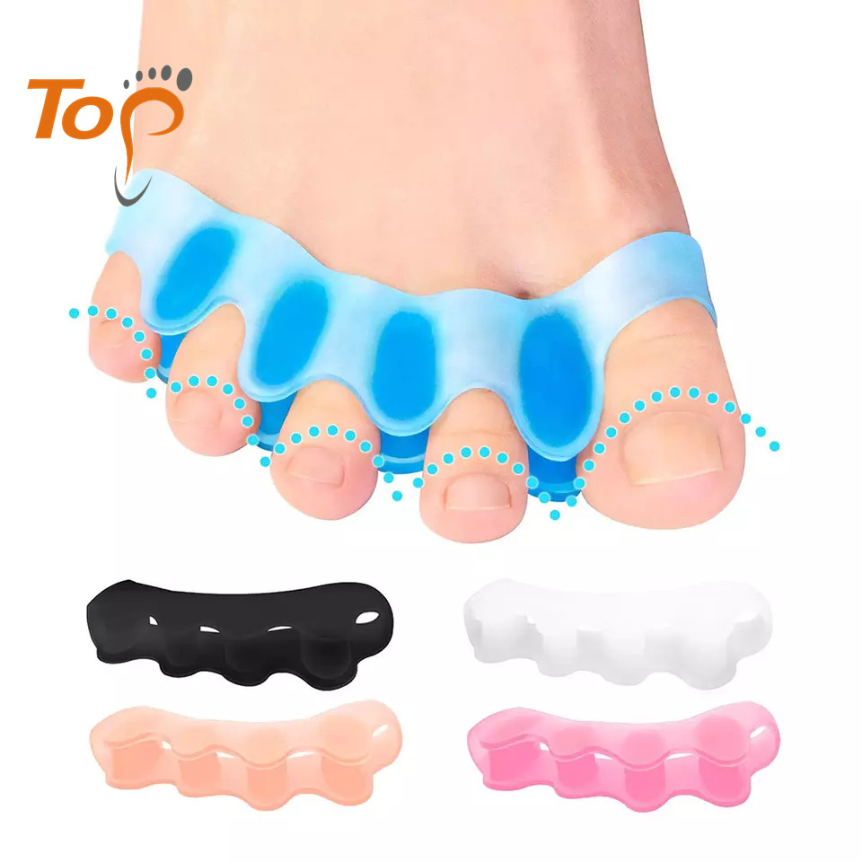 Hammer toe spreader straightener sleeve socks hallux valgus corrector bunion protector silicone gel toe separator