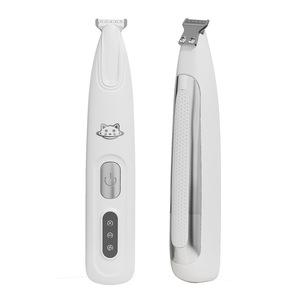 Cortadora de pelo impermeable para mascotas, recortadora de patas de gato con luz, cuchilla de cerámica, vibración de baja frecuencia, adecuada para gatos - Product Image 5