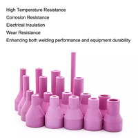 Accessoires pour torche de soudage TIG, buse à gaz en céramique QQ150, pièces d'usure pour torches TIG WP 17 18 26, buses en céramique pour soudage à l'argon