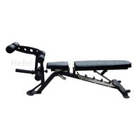 Capacité robuste 1000LB Multifonction Sit Up Banc Haltère Tabouret Inclinaison plate Baisse de poids réglable