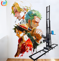 Sistema de tinta de curado UV Tecnología de nivelación automática inteligente Máquina de pintor de pared 3D