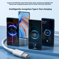 Nouveau câble de charge rapide Type-C de 3 mètres de long, 120W, compatible iOS et Android, en matériau TPE écologique