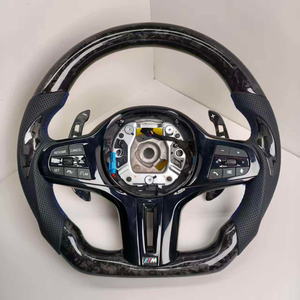 Volante de Lujo de 3 Radios de Fibra de Carbono con Empuñadura de 35 mm y Levas de Cambio Huecas para G20/G30/G80/M3/G82/M4 (Serie F) - Product Image 1